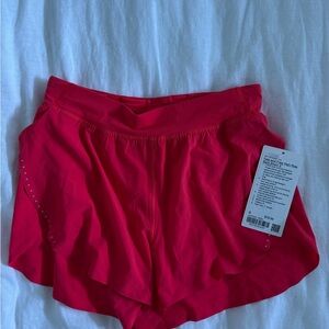Lululemon Red Fast & Free Shorts